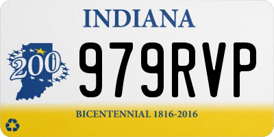 IN license plate 979RVP