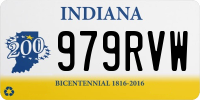 IN license plate 979RVW