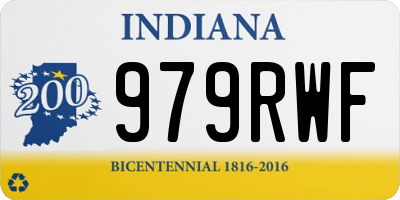 IN license plate 979RWF