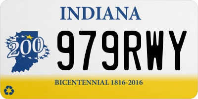 IN license plate 979RWY