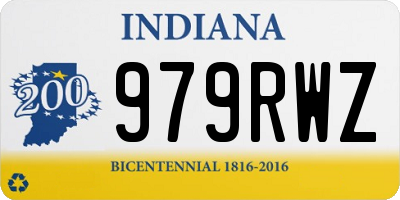 IN license plate 979RWZ