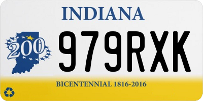 IN license plate 979RXK