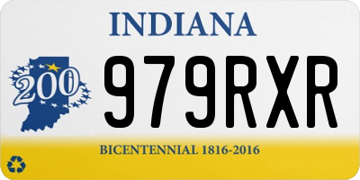 IN license plate 979RXR