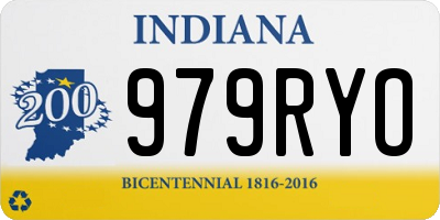 IN license plate 979RYO