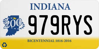 IN license plate 979RYS