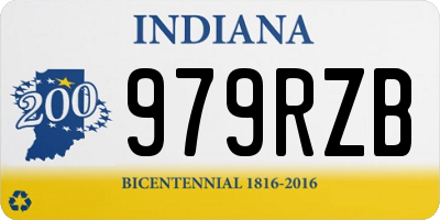 IN license plate 979RZB