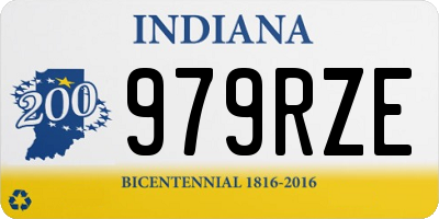 IN license plate 979RZE