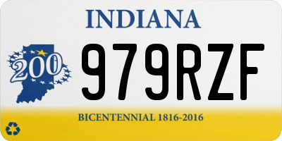 IN license plate 979RZF