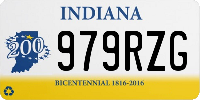 IN license plate 979RZG