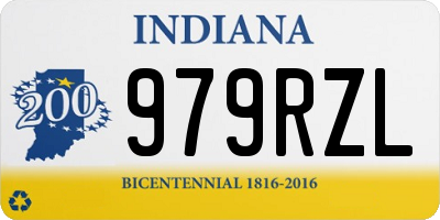 IN license plate 979RZL