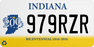 IN license plate 979RZR