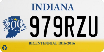 IN license plate 979RZU