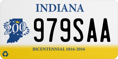 IN license plate 979SAA