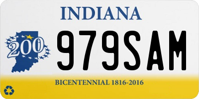 IN license plate 979SAM