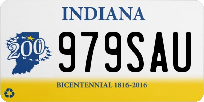IN license plate 979SAU