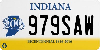 IN license plate 979SAW