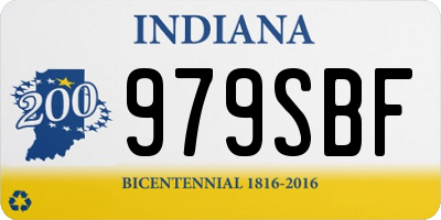 IN license plate 979SBF