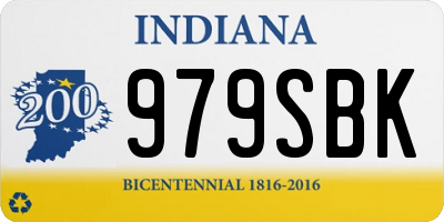 IN license plate 979SBK