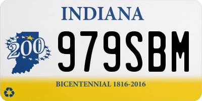 IN license plate 979SBM