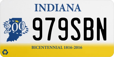IN license plate 979SBN