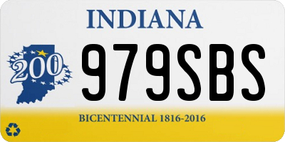 IN license plate 979SBS