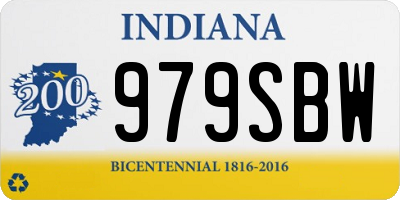 IN license plate 979SBW