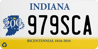 IN license plate 979SCA