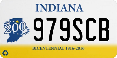 IN license plate 979SCB