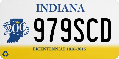 IN license plate 979SCD