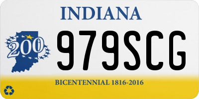 IN license plate 979SCG