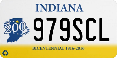 IN license plate 979SCL