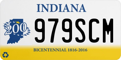 IN license plate 979SCM