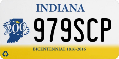 IN license plate 979SCP