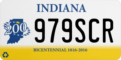 IN license plate 979SCR