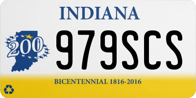 IN license plate 979SCS