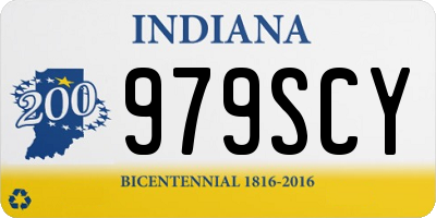 IN license plate 979SCY