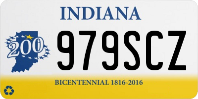 IN license plate 979SCZ
