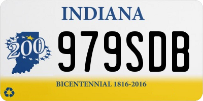 IN license plate 979SDB