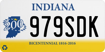 IN license plate 979SDK