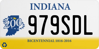 IN license plate 979SDL
