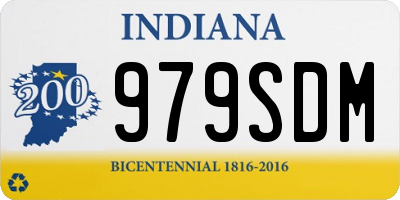 IN license plate 979SDM