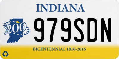 IN license plate 979SDN