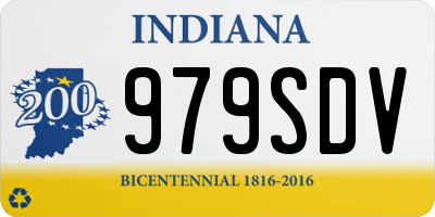 IN license plate 979SDV