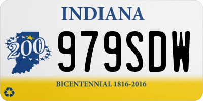 IN license plate 979SDW