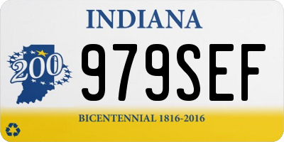 IN license plate 979SEF
