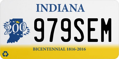 IN license plate 979SEM