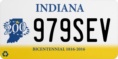 IN license plate 979SEV