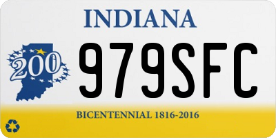 IN license plate 979SFC