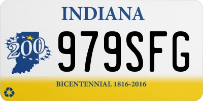 IN license plate 979SFG
