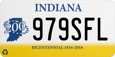 IN license plate 979SFL